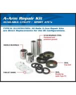 Suzuki LT-Z400 03-14 Arctic Cat 400 DVX Front Upper A-Arm Bearing & Seal Kit