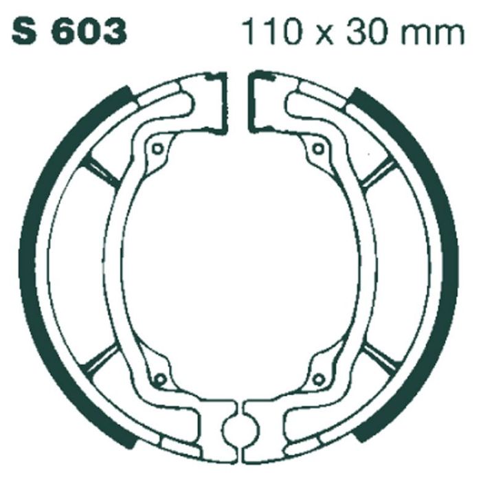 S603 EBC Quad Brake Shoes