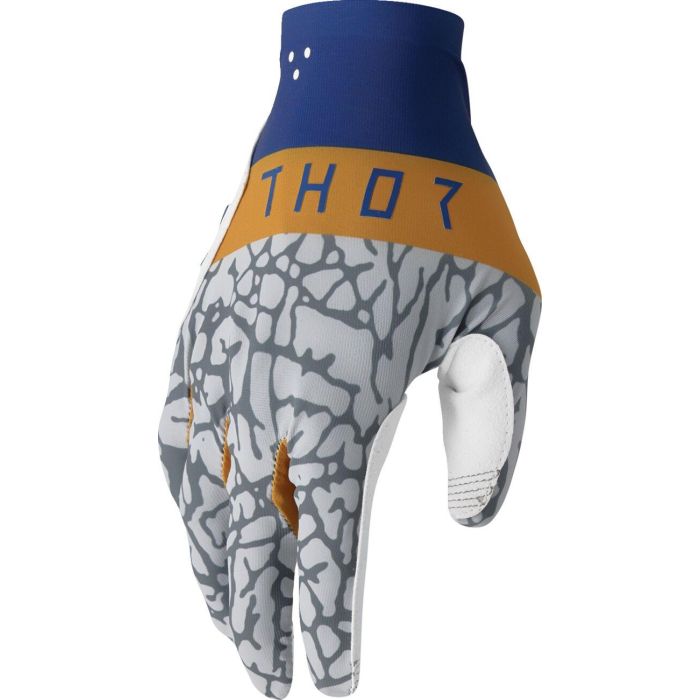 THOR Sportmode Bravo Gloves White/Gray/Blue