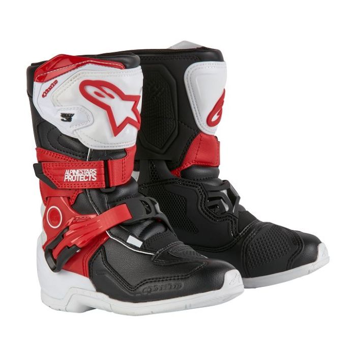 Alpinestars Kids Tech 3s Boots Red White Black