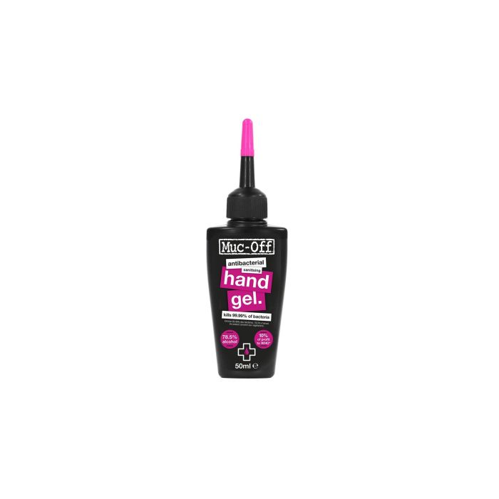 Muc-Off Antibacterial Sanitising Alcohol Hand Gel 50ml Pocket Bottle