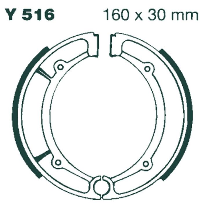 Y516 EBC Quad Brake Shoes