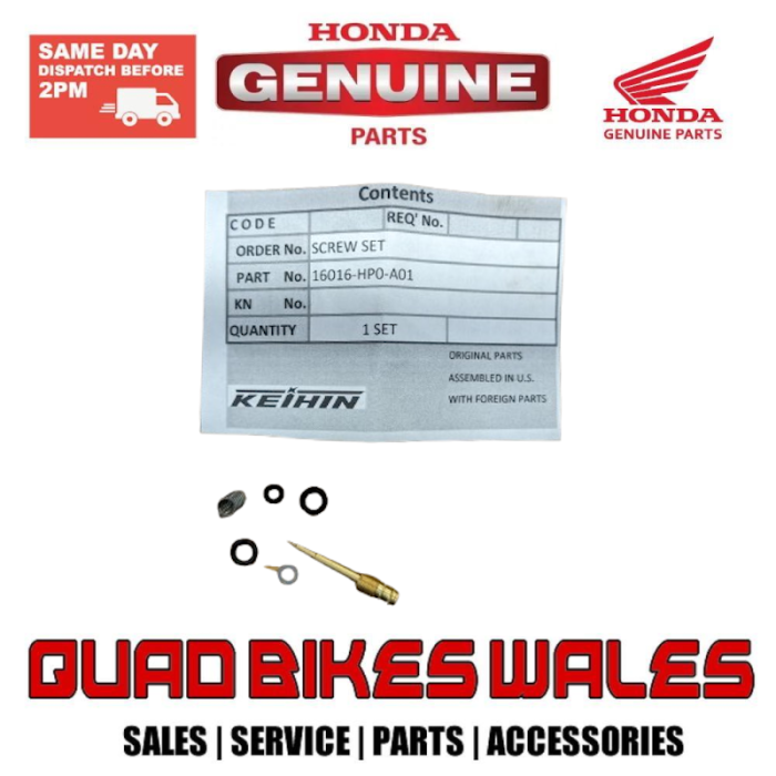 Genuine Honda SCREW SET 16016-HP0-A01
