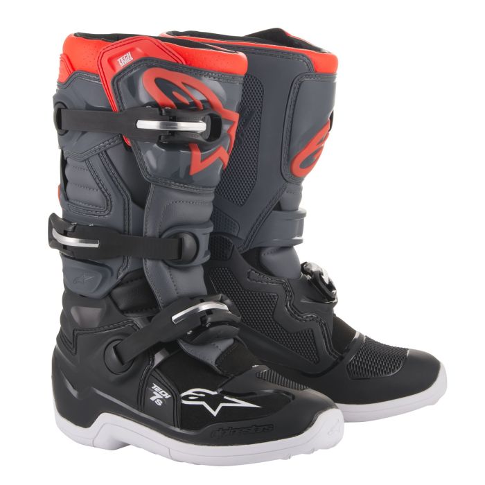 Alpinestars Youth Tech 7s Mx Boots Red Black White