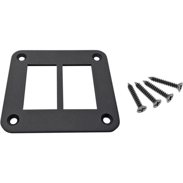 MUD Dash Plate Universal 2 For Rocker Switch Black ATV UTV