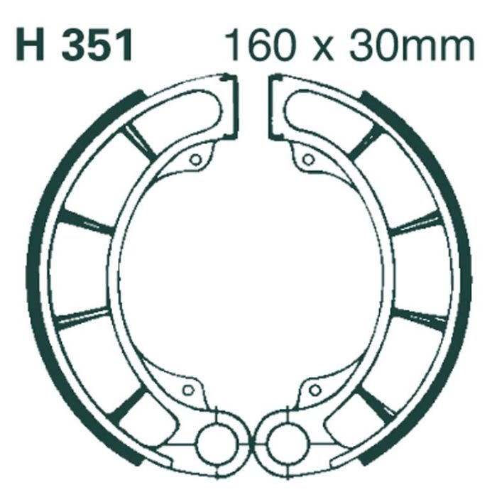H351 EBC Quad Brake Shoes