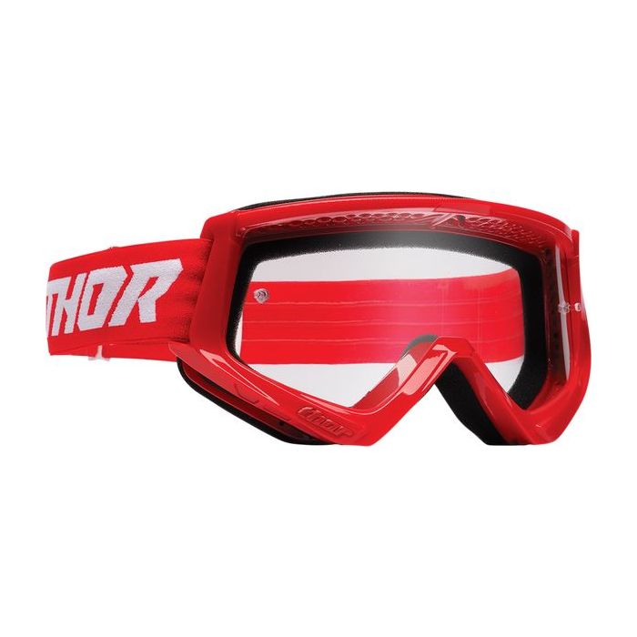 THOR Combat Racer Goggles White/Red