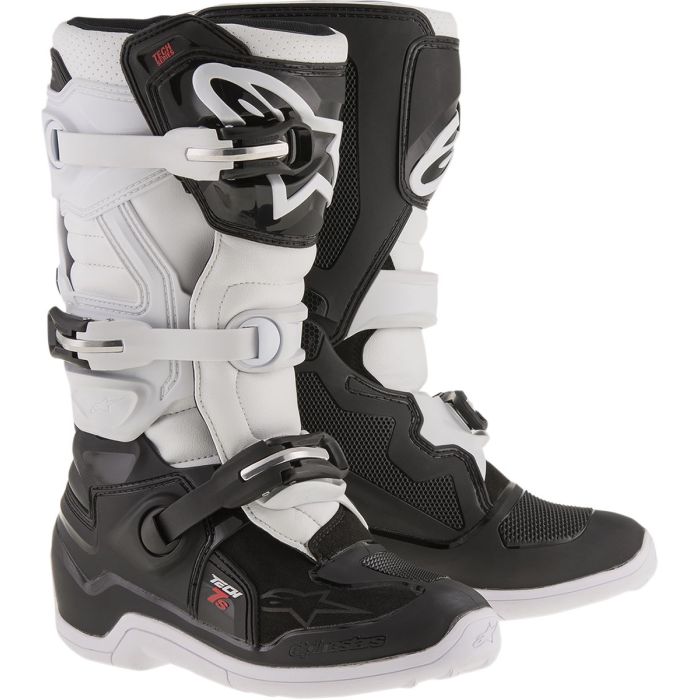 Alpinestars Youth Tech 7s Boots Black White