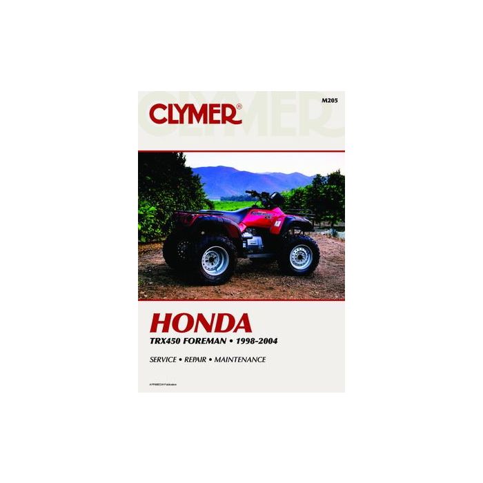 Honda TRX450 Foreman 98-04 Clymer Workshop Manual