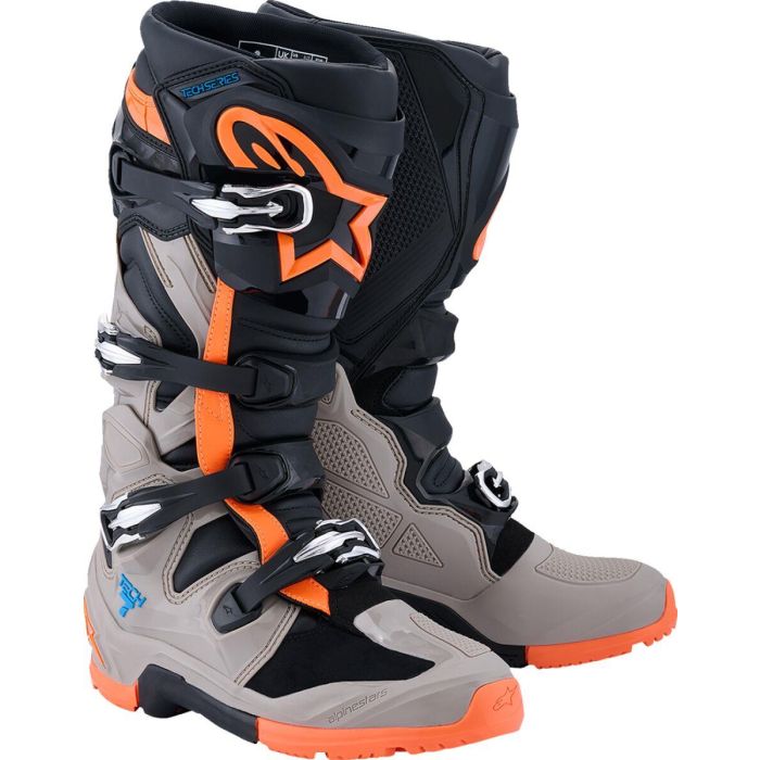 ALPINESTARS Tech 7 Enduro Boots BK/WRM GRY/ORG FL