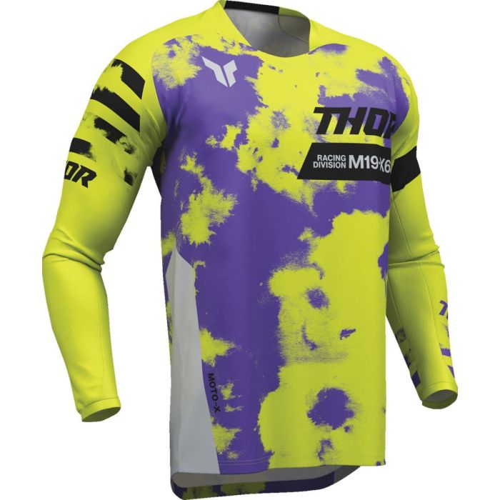 THOR Youth Launchmode Bleach Jersey Purple/Yellow