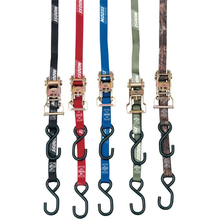 Moose Utility Ratchet Heavy Duty Tie Down Strap 25mm x 1.8m Black