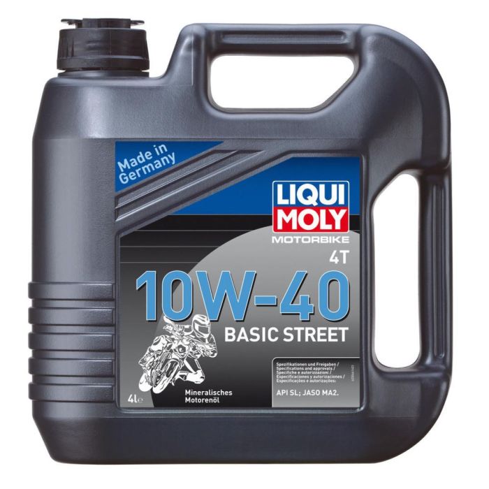 LIQUI MOLY 4 Stroke 4T Mineral-Based 10W-40 Basic Street Oil 4l