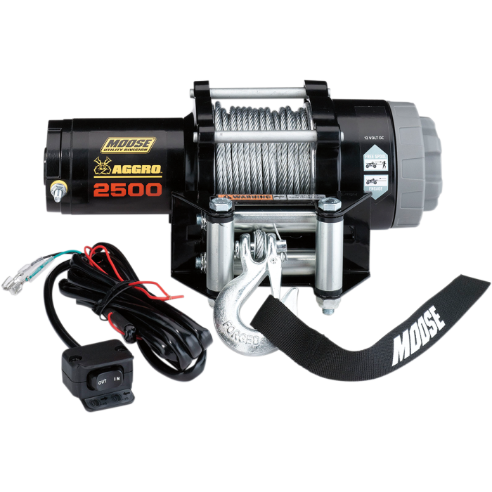 Moose Utility Division 2500LB Aggro Winch Wire Rope ATV UTV
