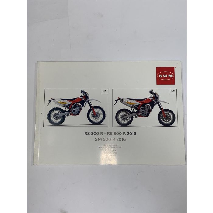SWM OWNERS MANUAL RS300/RS500/SM500 - A000P00747