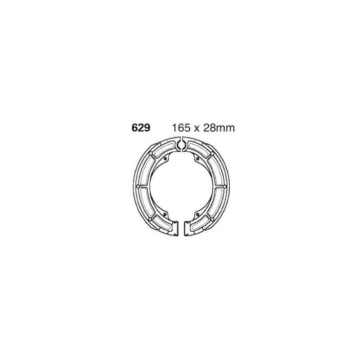 S629 EBC Quad Brake Shoes