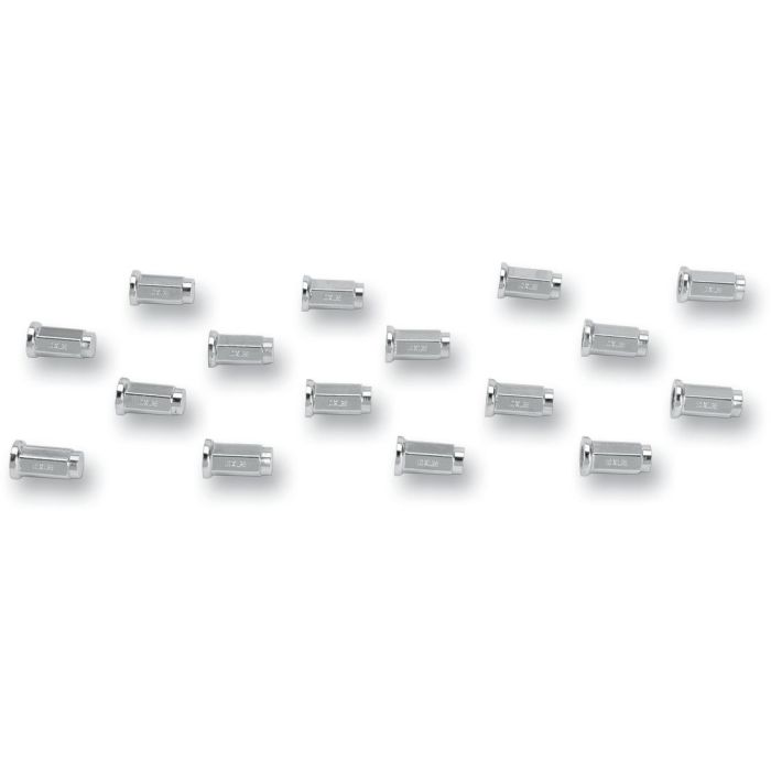 Set Of 16 Chrome Quad Wheel Lug Nuts M10x1.25 Flat