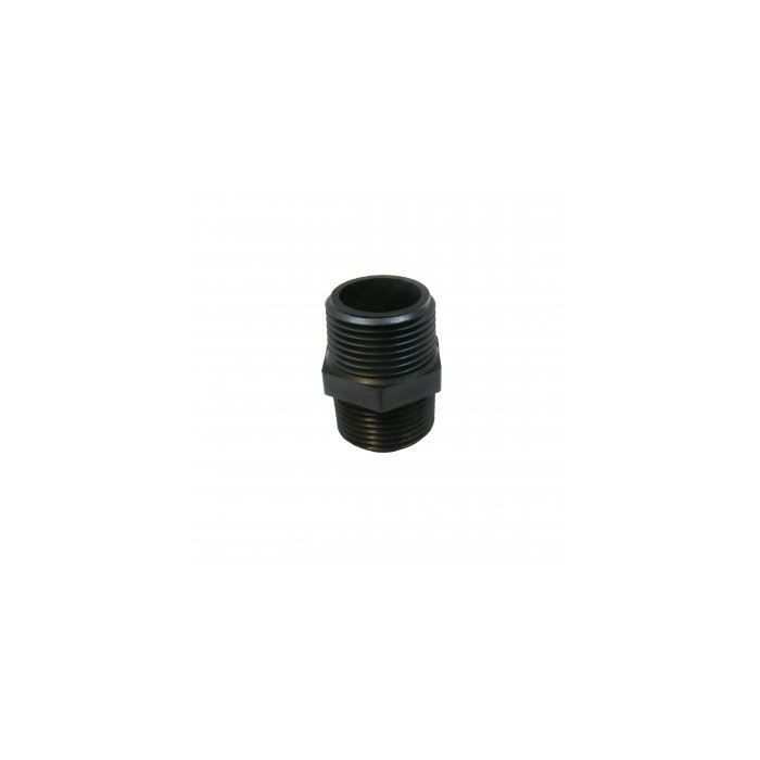 Fimco Parts And Accessories - Poly Close Hex Nipple 3/4 Inch MNPT x 3/4 MNPT