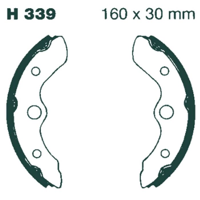 H339 EBC Quad Brake Shoes