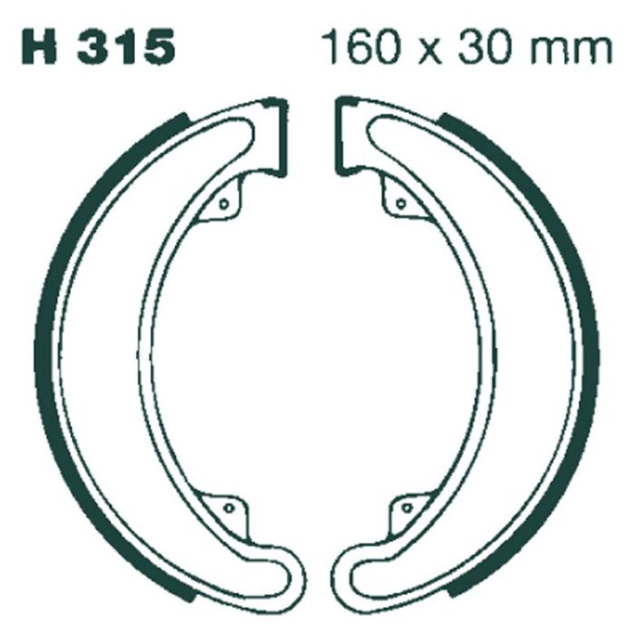 H315 EBC Quad Brake Shoes