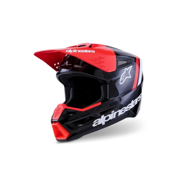 ALPINESTARS SM3 Radium Helmet BLK/RED/WH 2025 Model