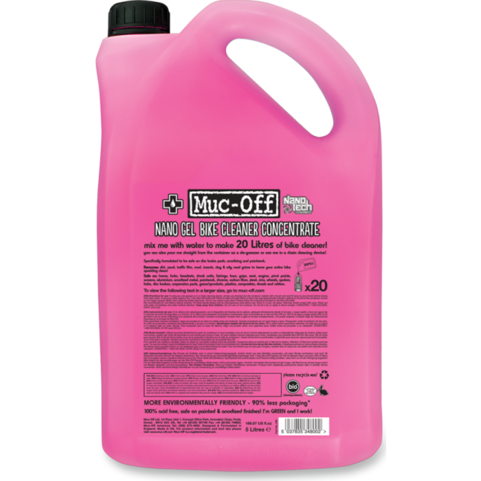 MUC-OFF Nano Gel Refill Concentrate Super Bike ATV Quad Cleaner 5 Litre M348