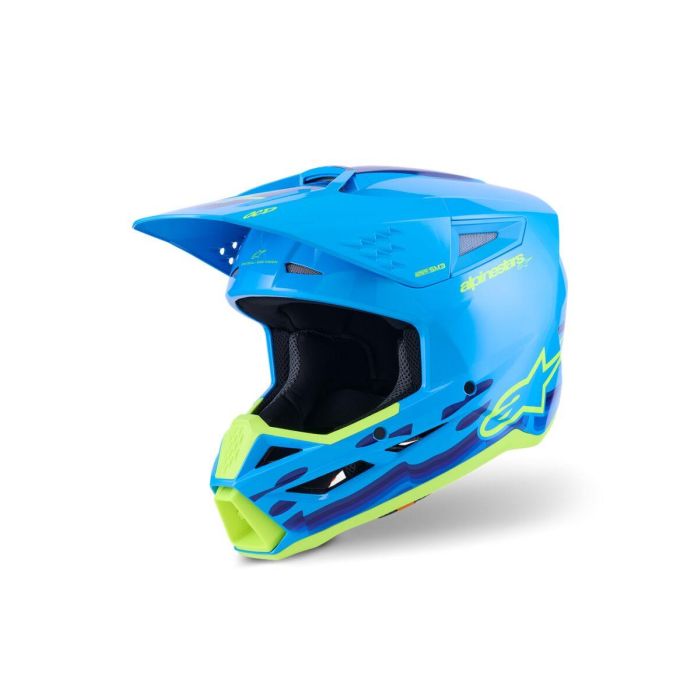 ALPINESTARS SM3 Force Helmet CYAN 2025 Model