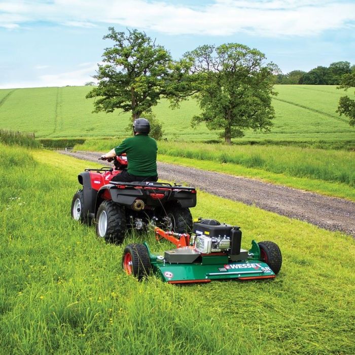 Wessex AR-120 12.5hp Briggs & Stratton Tow Behind Quad Bike Rotary Mower