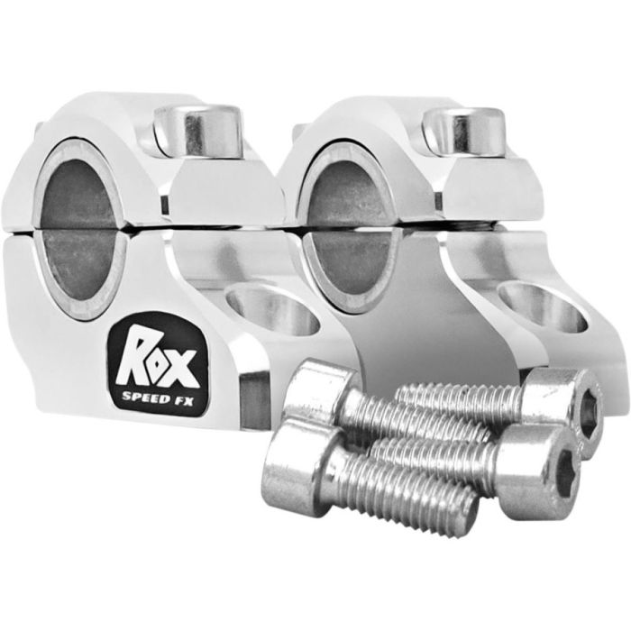 ROX PRO-OFSET ELITE BLOCK RISER. 32mm RISE 22mm OR 28.6mm HANDLEBAR SIZE CLEAR ANODIZED