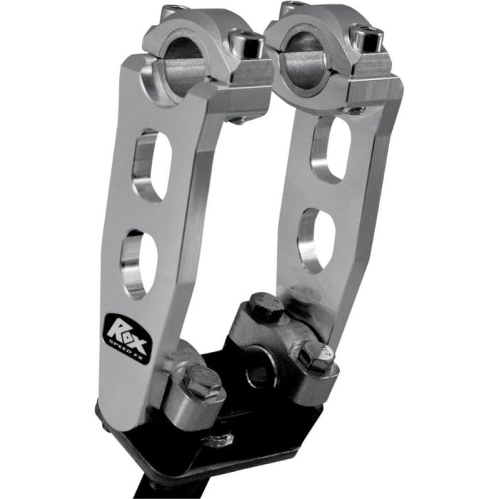 ROX SPEED FX ELITE PIVOTING RISERS FOR 22,2 mm (7/8") OR 28,6 mm (11/8") HANDLEBARS 125cm RISE NATURAL ALUMINIUM