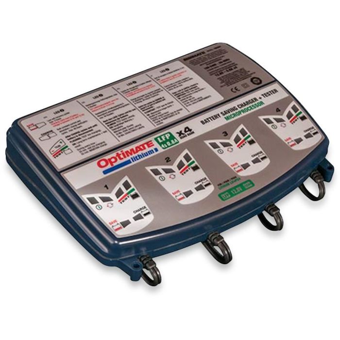 Optimate Lithium Charger Lfp 4s 0.8a X4 Quad Bank