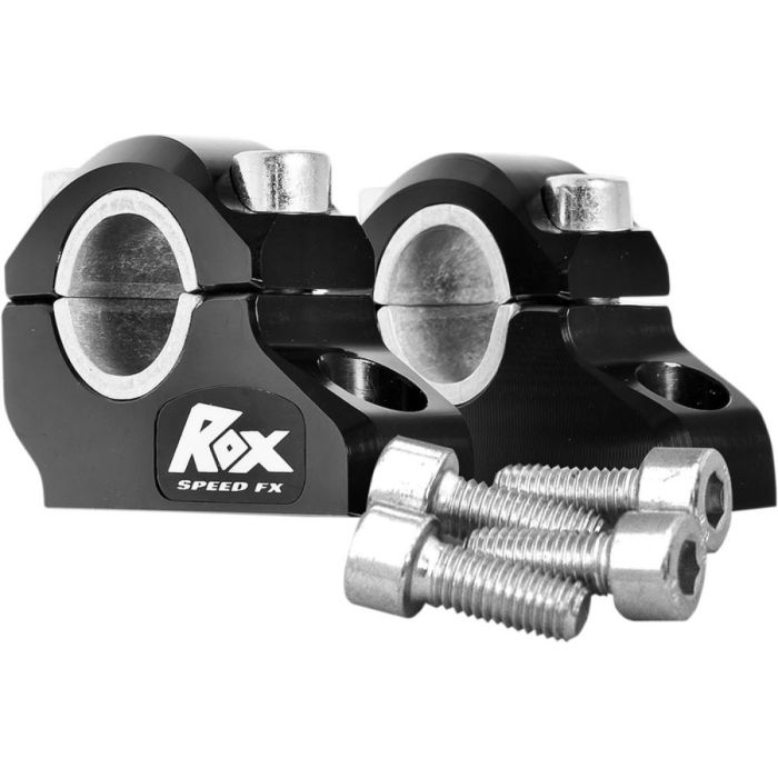 ROX PRO-OFFSET ELITE BLOCK RISER. 32mm RISE. 22mm OR 28.6mm HANDLEBAR SIZE BLACK ANODIZED