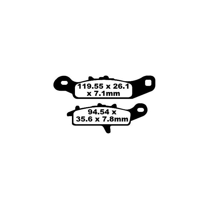 FA342R EBC Quad Brake Pads