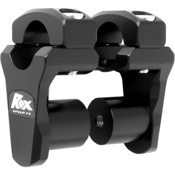 ROX PIVOTING HANDLEBAR RISER FOR 28,6 mm (11/8") HANDLEBARS 51mm RISE BLACK ANODIZED