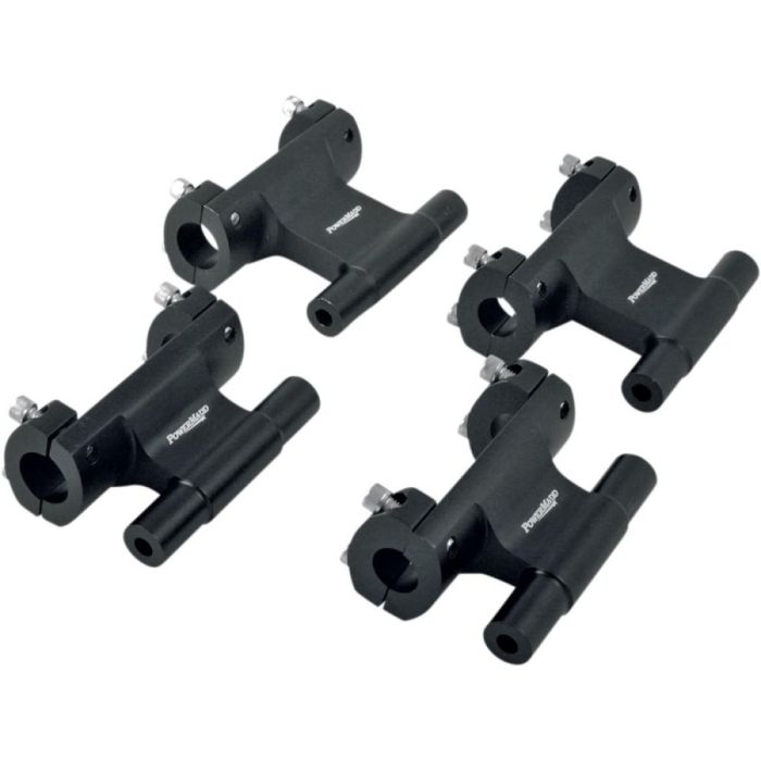 POWERMADD 475 PIVOTING RISER 22mm CLAMPS TO 28.6mm BARS. 51mm RISE