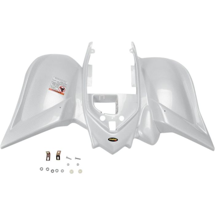 Yamaha YFM700R Raptor 06-12 Maier Standard Rear Fender White Carbon Fiber Look