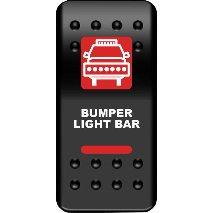 MUD Bumper Light Bar Red Rocker Switch ATV UTV