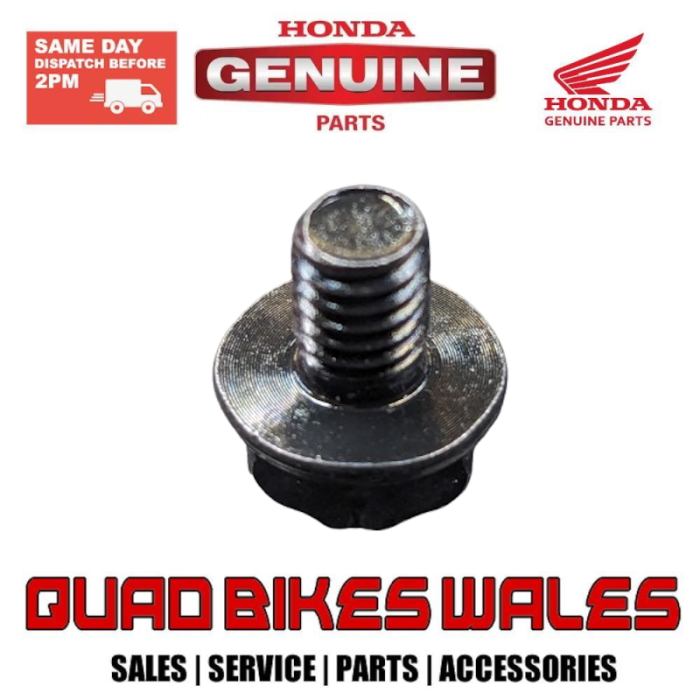 Genuine Honda BOLT, FLANGE, 6X8 95701-0600807