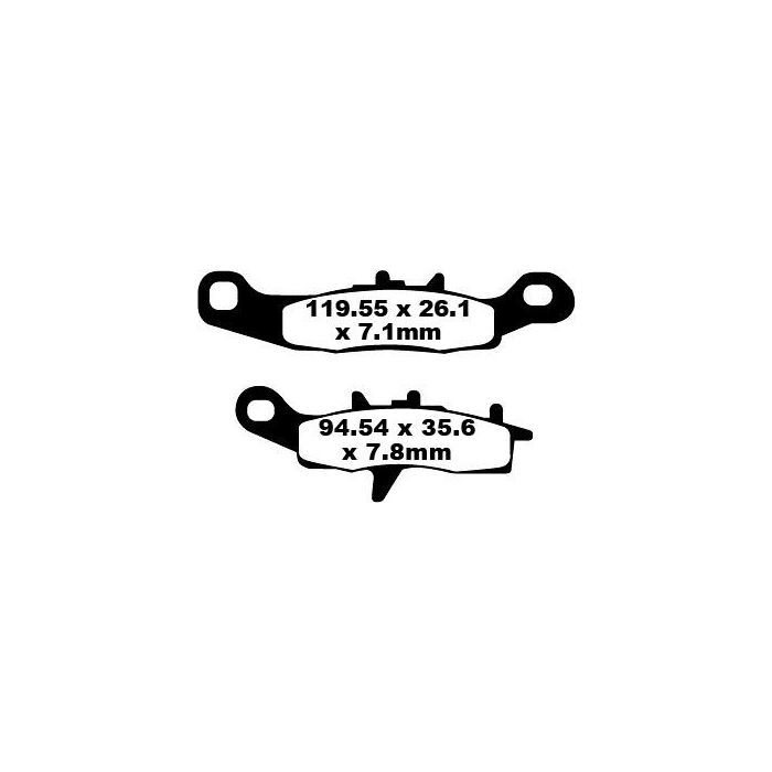 FA349R EBC Quad Brake Pads