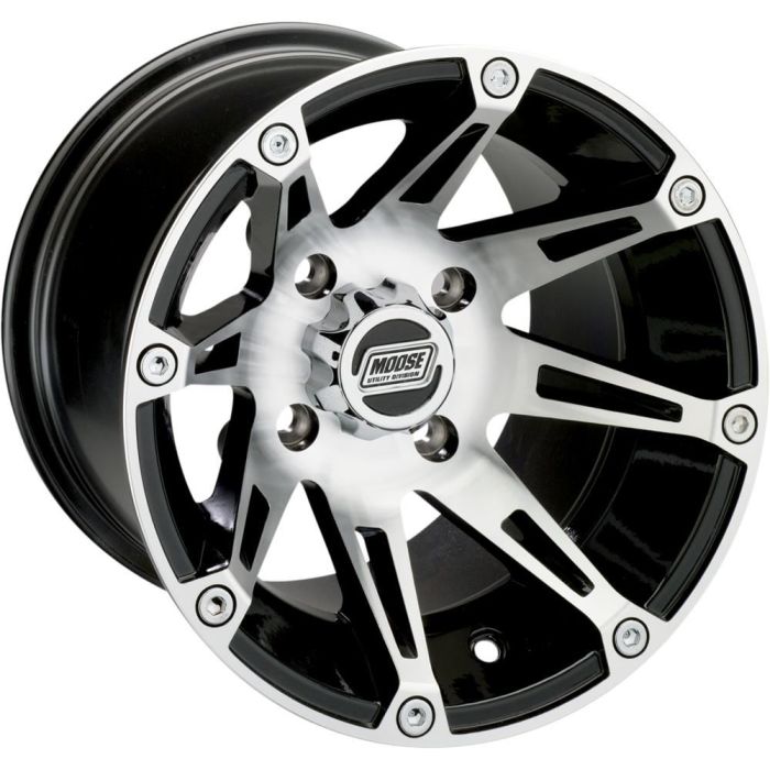 Moose Utility 387 Machined 12X8 4/110 4+4 Alloy Quad UTV Wheel