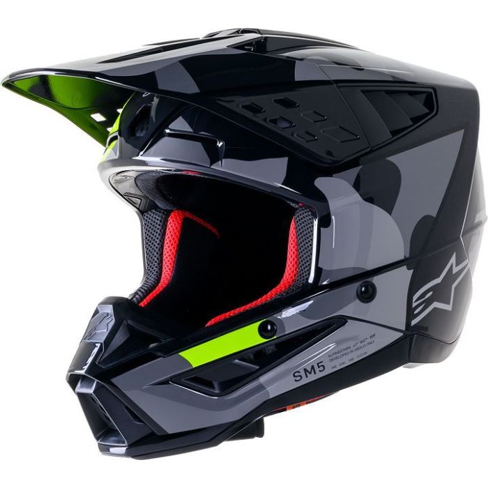 Alpinestars Supertech SM5 Black Rover Mx Helmet