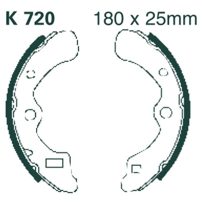 K720 EBC Quad Brake Shoes