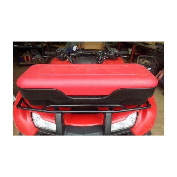 ATV Quad Universal Front Cargo Box Luggage Trunk Red/Black