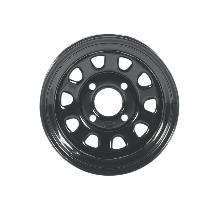 ITP Delta Steel 12x7 4/156 4+3 12m Black ATV Quad Bike Wheel