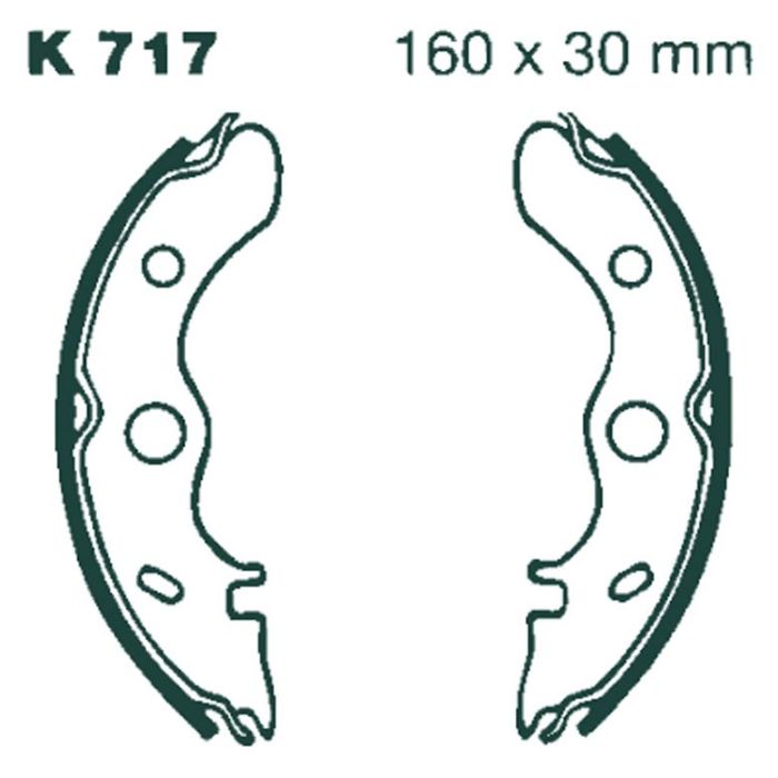 K717 EBC Quad Brake Shoes