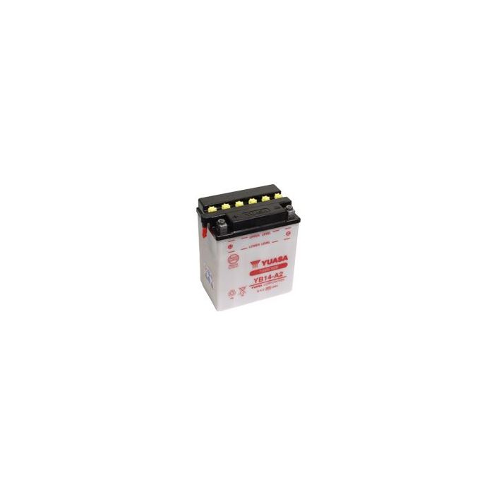 YUASA YB14-A2 Battery with Acid Pack