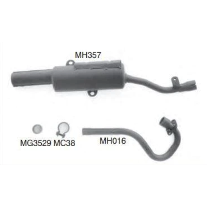 Honda ATC200 EC-ES Electric Start, Big Red 1982 - 84 Exhaust Muffler / Silencer