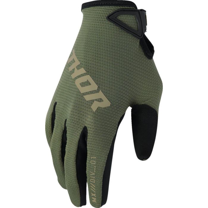 THOR Youth Ridemode Static Gloves Green