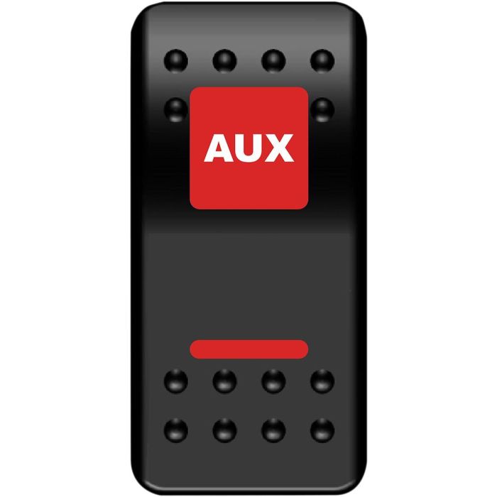 MUD Aux Power Red Rocker Switch ATV UTV