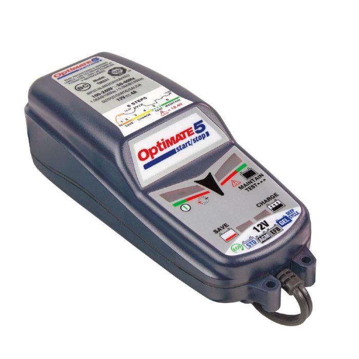 Optimate 5 12V Start Stop Charger Optimiser Quad Motorcycle Car Van